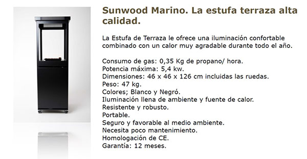 Gas Sunwood Marino